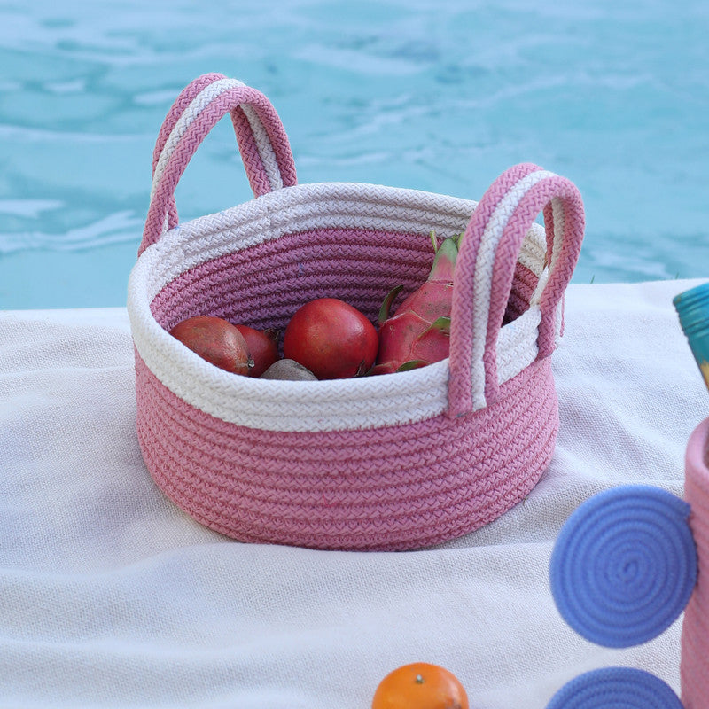 Umami Studio’s Rosy Grace Rope Basket
