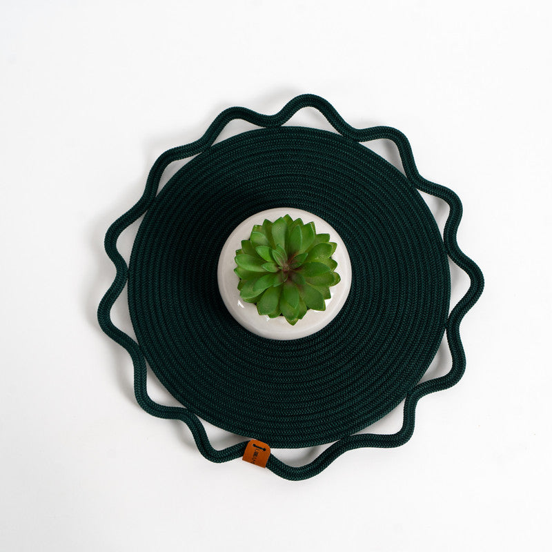 Verdant Grace Designer Rope Mats (Set of 2)