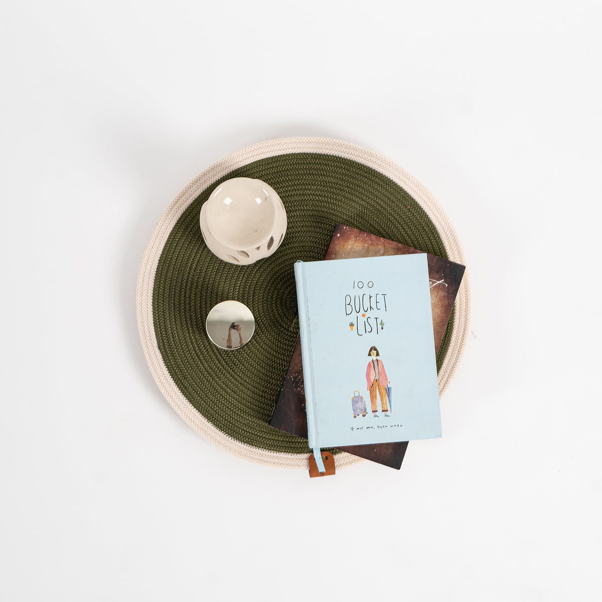 Olive Whisper Dual-Tone Mats (Set of 2)