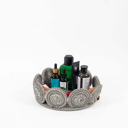 Frosted Grace Rope Fruit Basket
