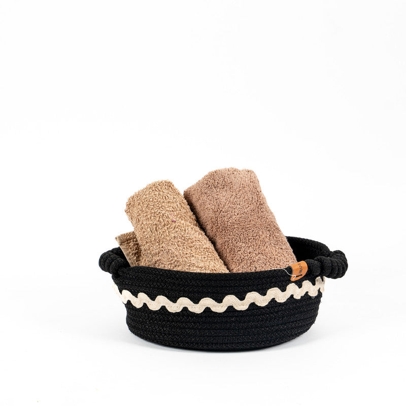 Midnight Lace Accent Storage Basket