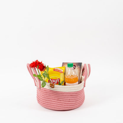 Umami Studio’s Rosy Grace Rope Basket
