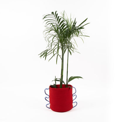 Umami Studio’s Scarlet Bloom Rope Basket and planter cover