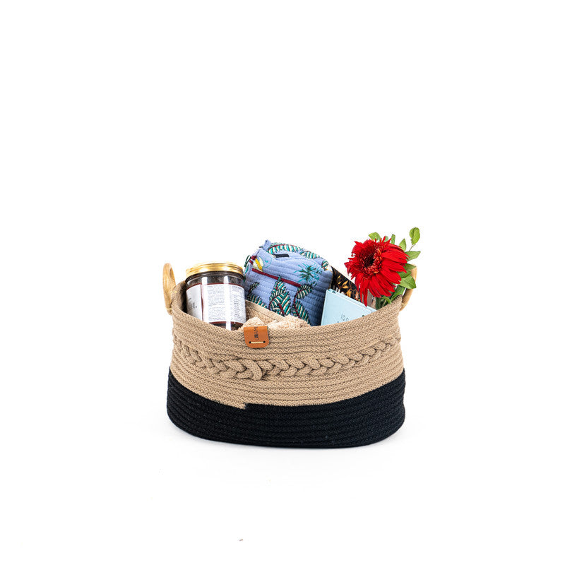 Umami Studio’s Midnight Harmony Rope Basket