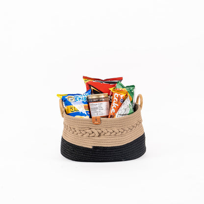 Umami Studio’s Midnight Harmony Rope Basket