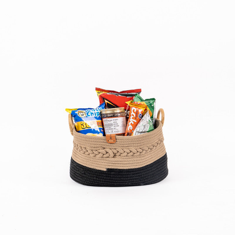 Umami Studio’s Midnight Harmony Rope Basket
