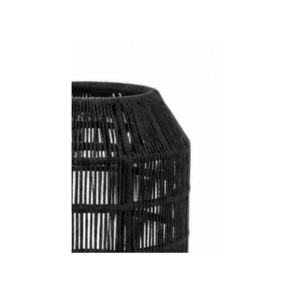 Structured Weave Lantern – Dark Grey