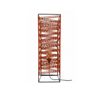 Architectural Rope Floor Lamp – Terracotta