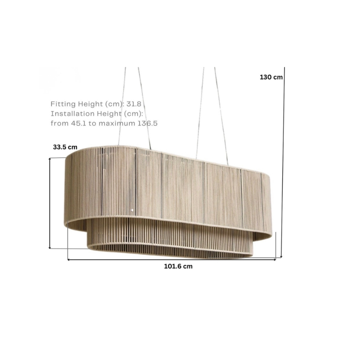 Soft Layer Pendant Lamp – Natural