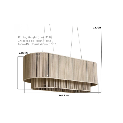 Soft Layer Pendant Lamp – Natural