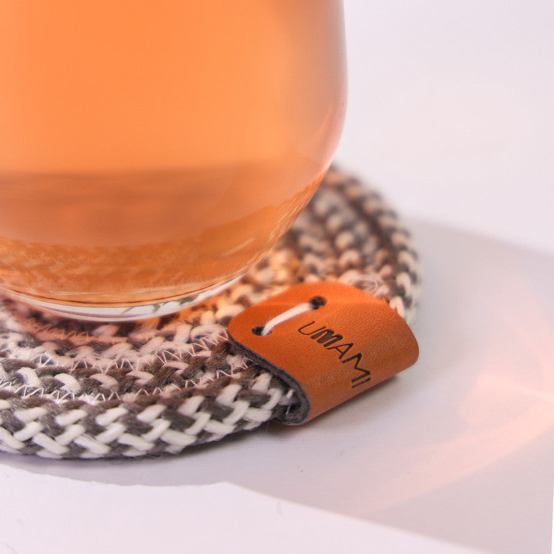 Silverstone Charm Grey Rope Coasters (Set of 6)