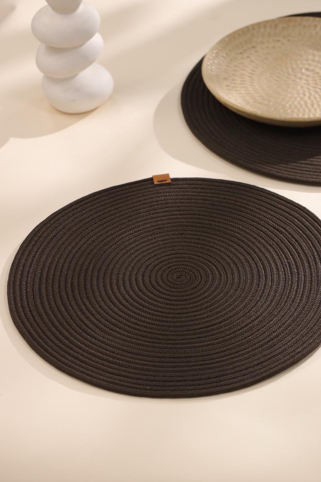 Earthy Elegance Brown Rope Mats (Set of 2)