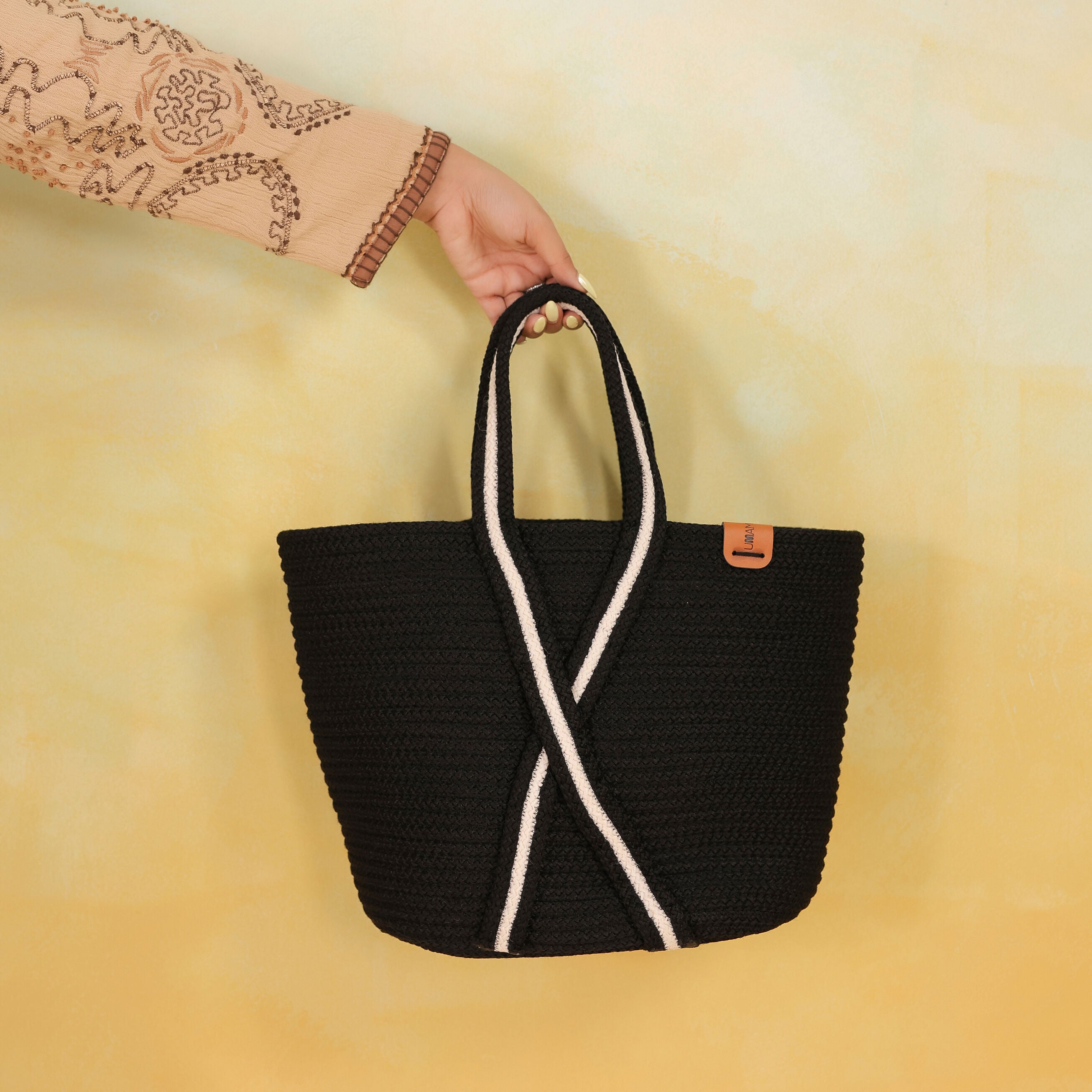 The Crossover Tote – Midnight Black