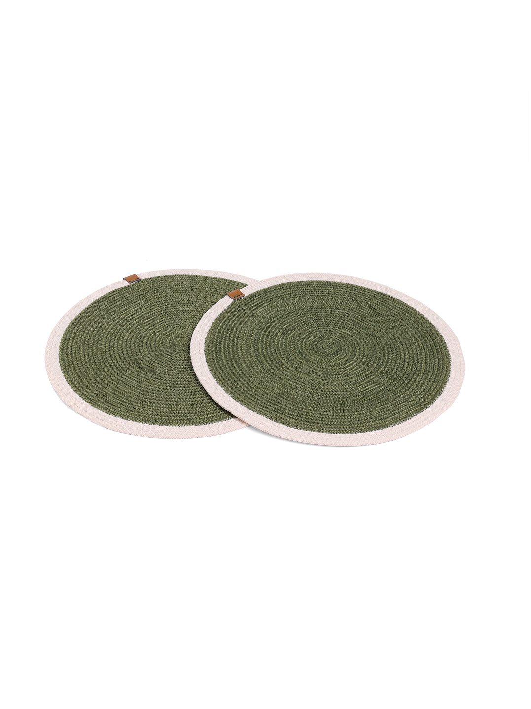 Olive Whisper Dual-Tone Mats (Set of 2)