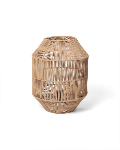 Umami Studio Amber Glow Handwoven Table Lantern