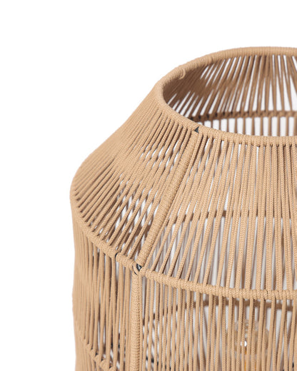 Umami Studio Amber Glow Handwoven Table Lantern