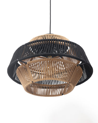 Umami Studio Noir Weave Dual-Layer Pendant Lamp