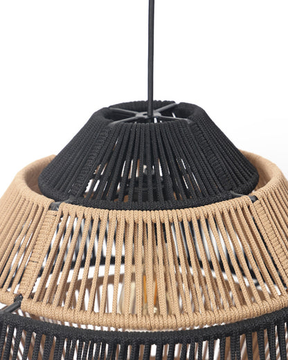 Umami Studio Noir Weave Dual-Layer Pendant Lamp