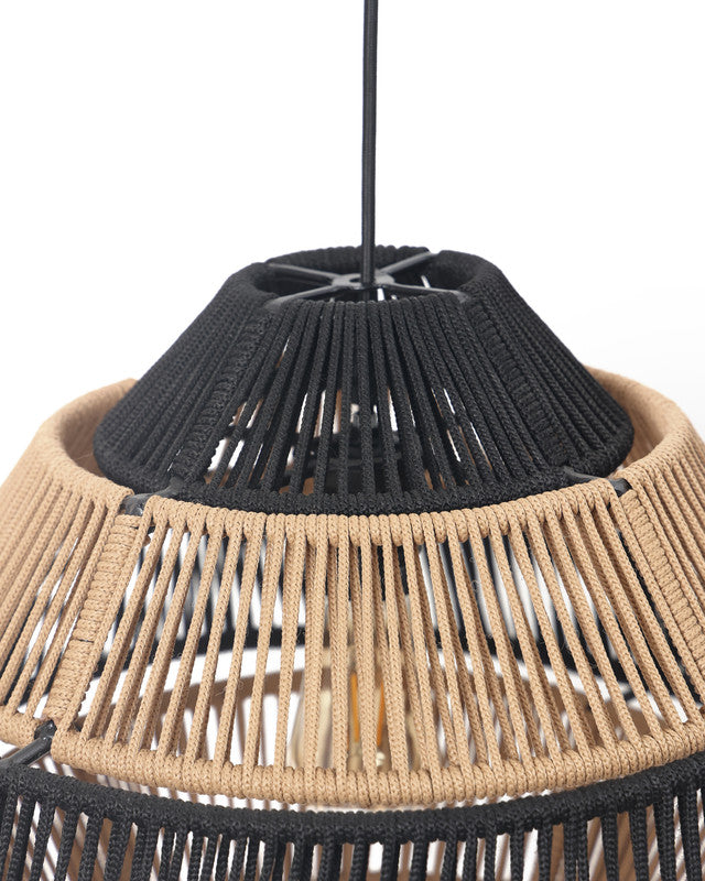 Umami Studio Noir Weave Dual-Layer Pendant Lamp