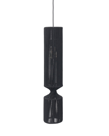 Umami Studio Obsidian Rope Cylinder Hanging Lamp