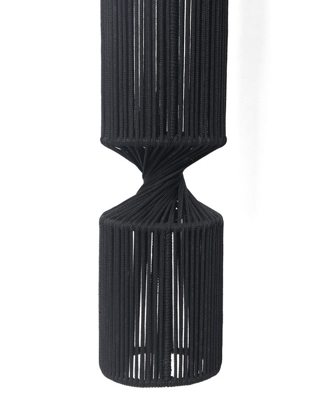 Umami Studio Obsidian Rope Cylinder Hanging Lamp