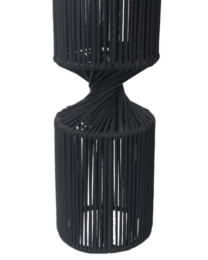 Umami Studio Obsidian Rope Cylinder Hanging Lamp