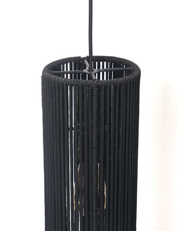 Umami Studio Obsidian Rope Cylinder Hanging Lamp