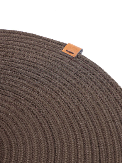 Earthy Elegance Brown Rope Mats (Set of 2)