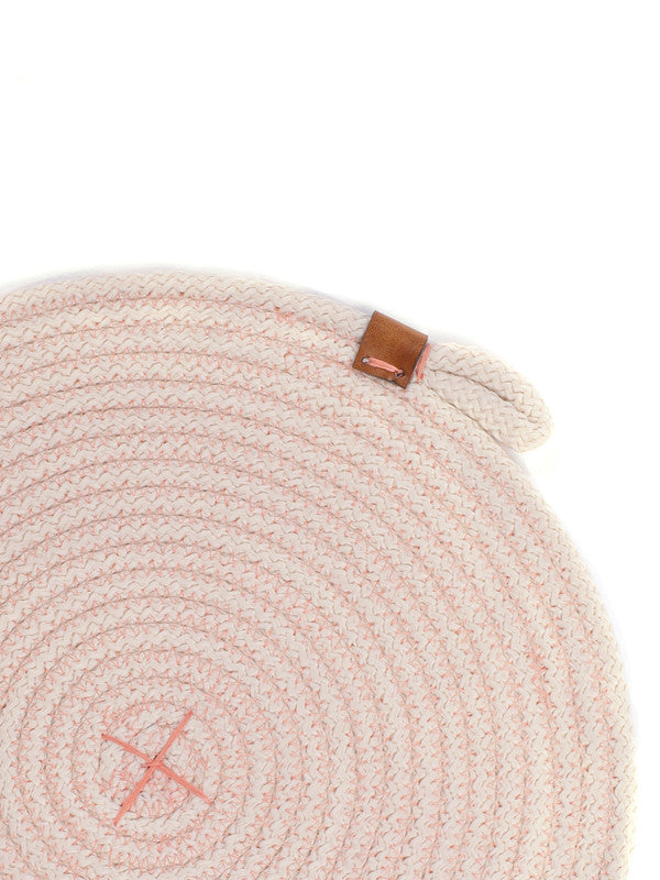 Blush Whisper Rope Accent Mat