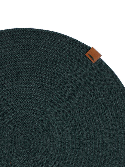 Serene Green Luxe Dining Mats (Set of 2)