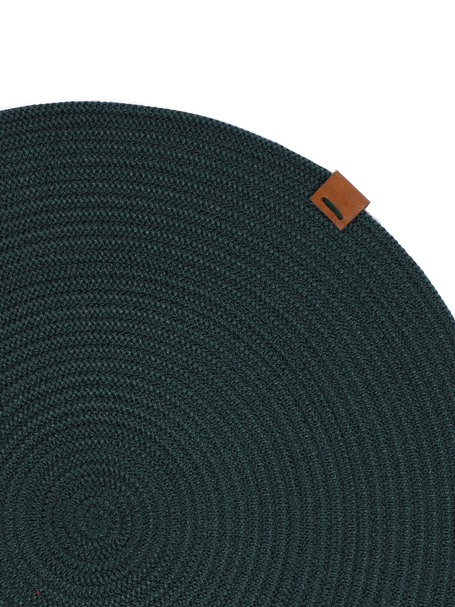 Serene Green Luxe Dining Mats (Set of 2)