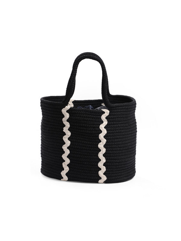 Midnight Voyager Tote Bag with Secure Closure