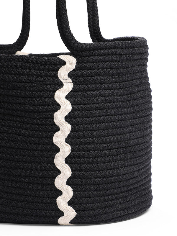 Midnight Voyager Tote Bag with Secure Closure