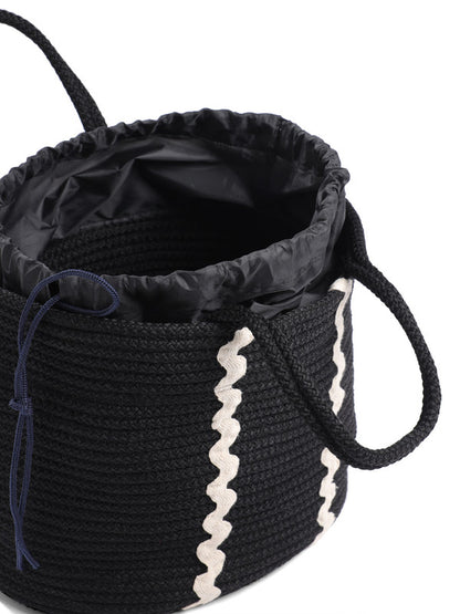 Midnight Voyager Tote Bag with Secure Closure