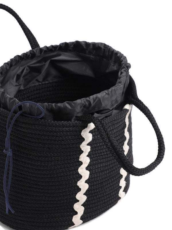 Midnight Voyager Tote Bag with Secure Closure