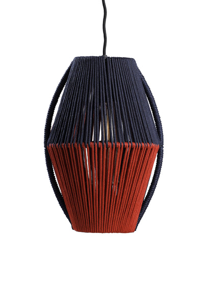 Burnt Bound Persian Blue and Tan Lamp