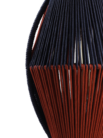 Burnt Bound Persian Blue and Tan Lamp