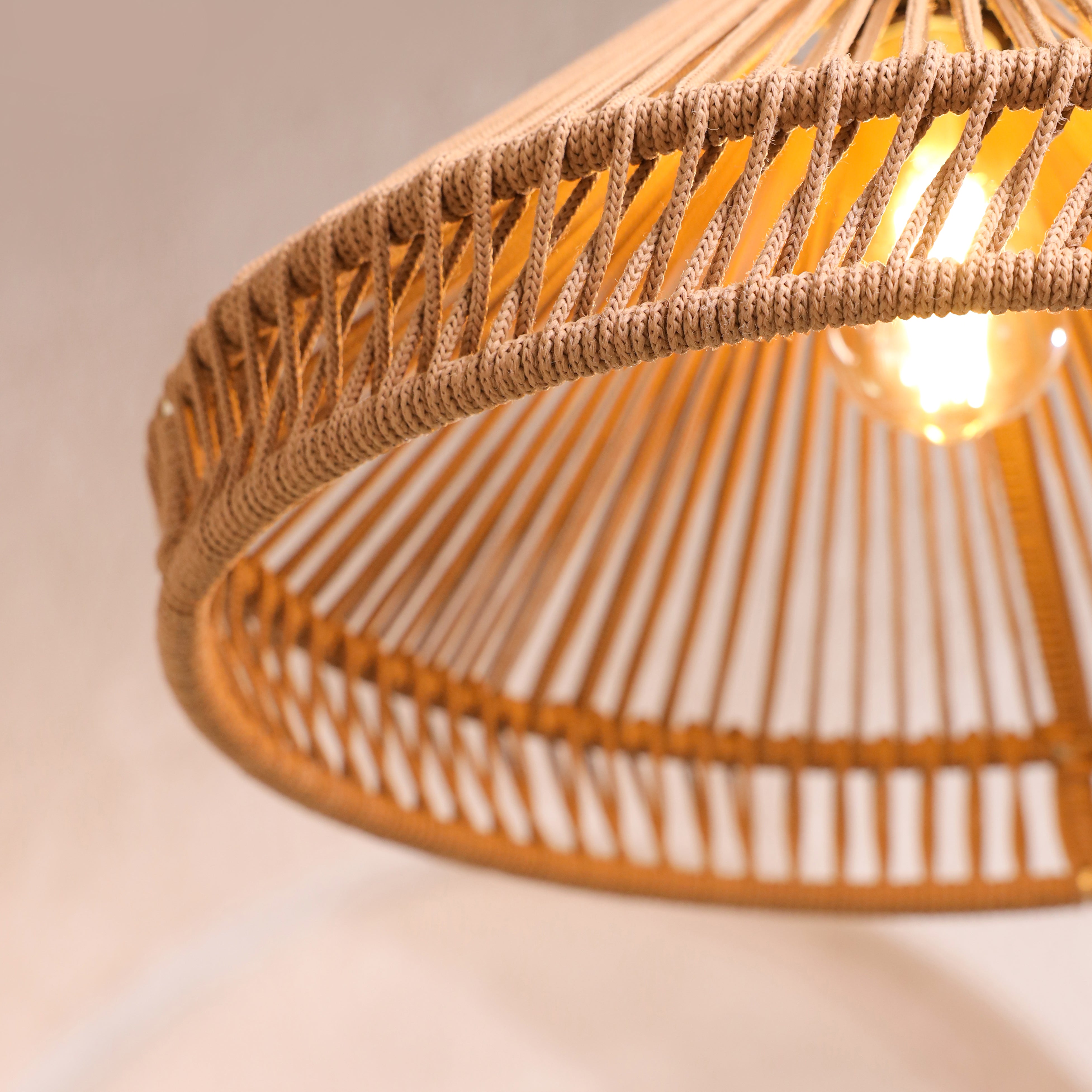 Desert Halo Beige Lamp