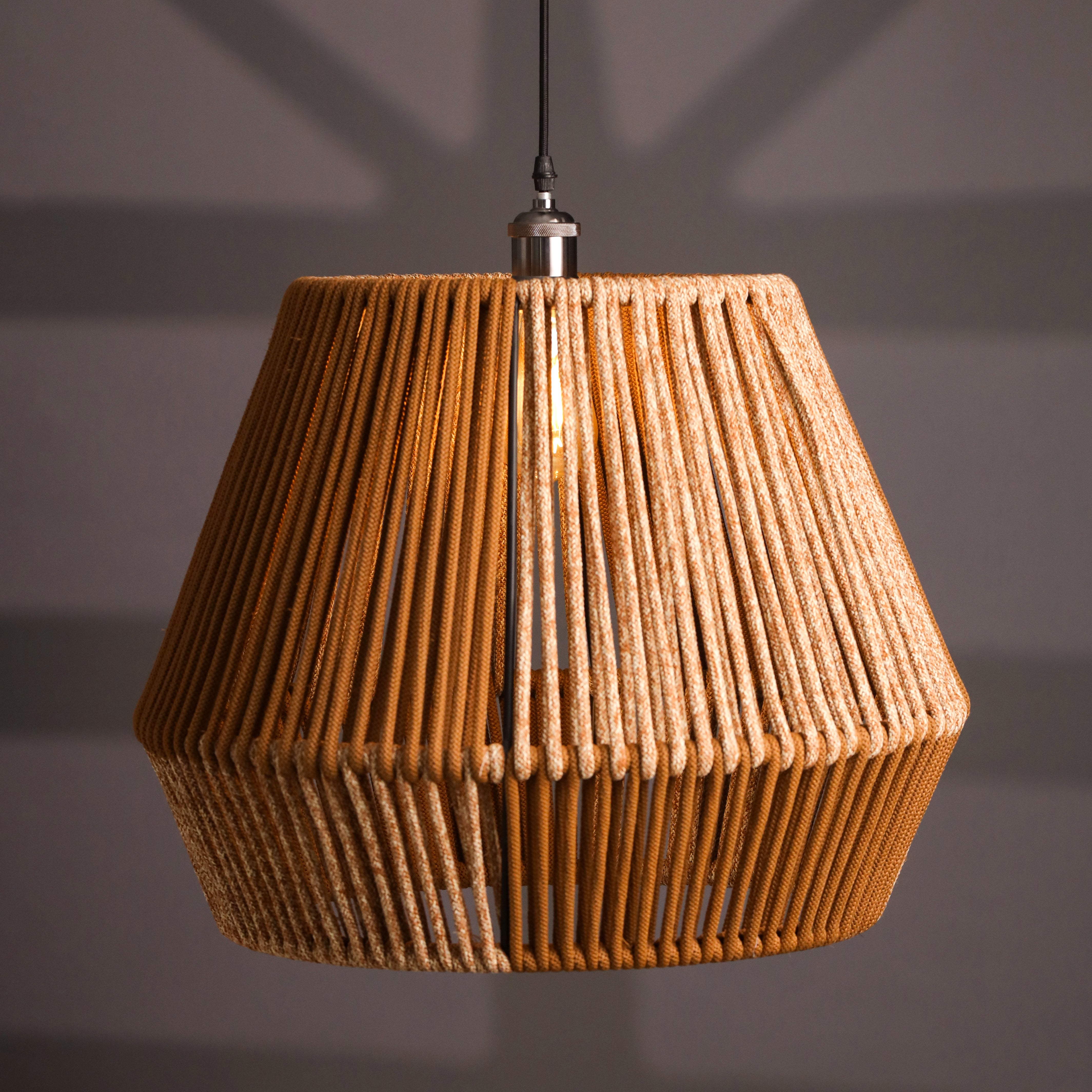 Terracotta Glow Golden Brown Pendant Lamp