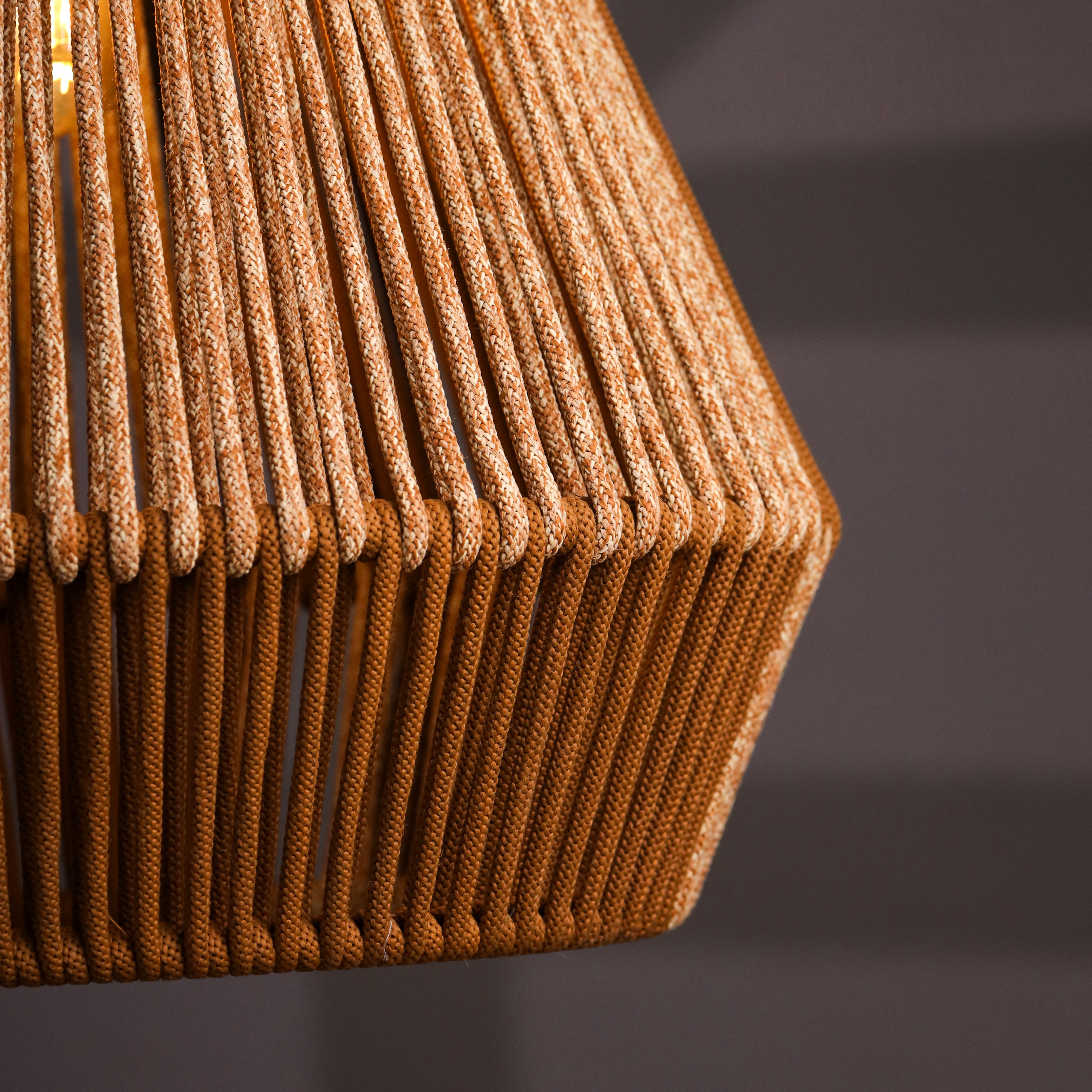 Terracotta Glow Golden Brown Pendant Lamp
