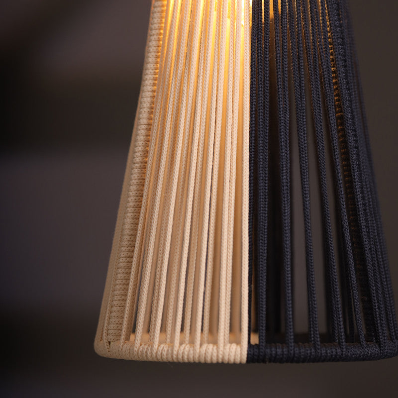 Navy Whisper Persian Blue and Natural Pendant Lamp